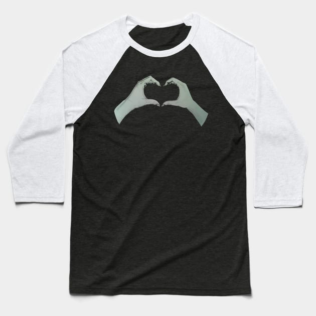 Love Hands Baseball T-Shirt by ChePanArt